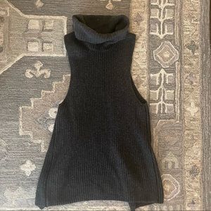 Free People Wool Turtle Neck open back sweater